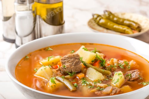 Preview: Beef soup with vegetables