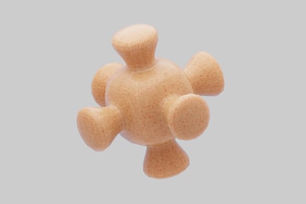 Aperçu: Forme orange géométrique abstraite