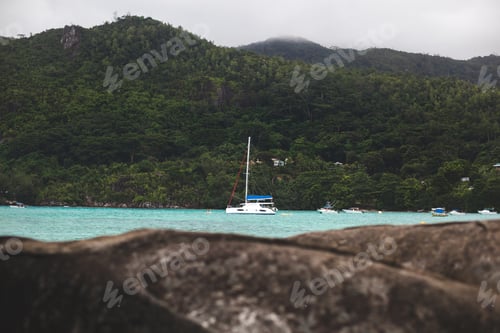 Preview: yacht and blue water ocean Mauritius