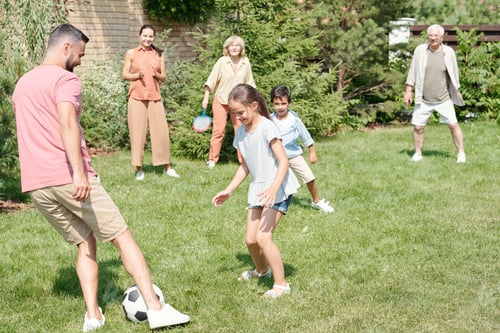 Preview: Family Playing Football