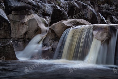 Preview: Picturesque scene showcasing the cascading Rivers of Telemark in Norway