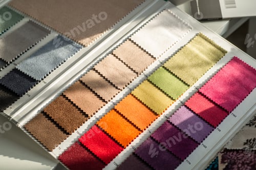 Preview: Catalog of multicolored cloth from matting fabric texture background