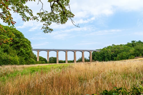 Preview: Pontcysyllte Aqueduct, Wales, UK. Llangollen Canal across the River Dee.