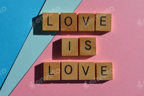 Preview: Love is Love, phrase as banner headline