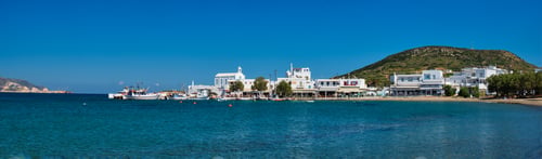 Preview: The beach and fishing village of Pollonia in Milos, Greece