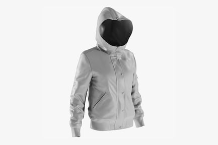Preview: Womens Hooded Down Jacket - Casual Winter Coat