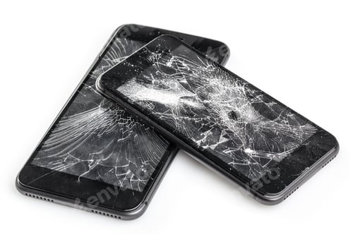 Preview: Mobile phone with broken screen