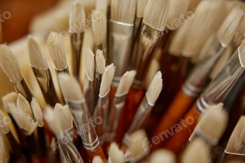 Preview: Paints brush for drawing at stationery shop