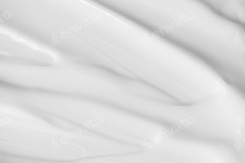 Preview: Cream moisturiser smear smudge wavy texture white background
