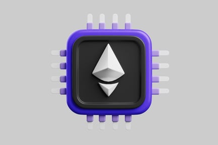 Aperçu: Forme géométrique abstraite avec bordure bleue et triangles blancs