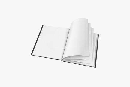 Preview: Large Bound Sketchbook, Blank Pages