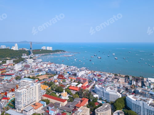Preview: Sea, beach for travel background, Thailand. Nature landscape.