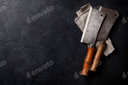 Preview: Butcher. Vintage meat knives