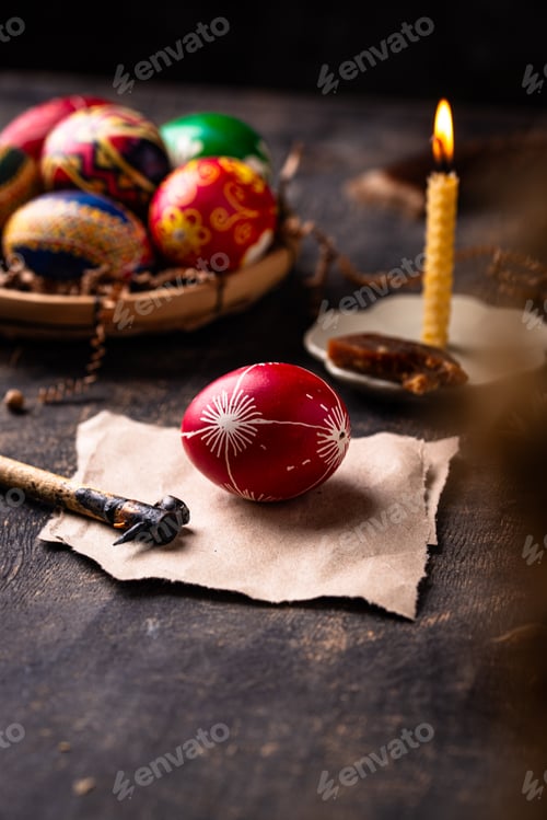 Preview: Traditional Ukrainian painting Easter eggs