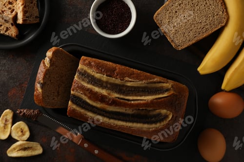 Preview: Tasty food with banana, concept of tasty food with banana