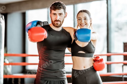 Preview: Fit Couple Boxing Together at the Gym