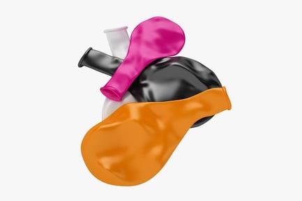 Preview: Uninflated Party Balloons - Assorted Colors