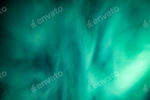 Preview: Aurora borealis, Northern lights with stars glowing in the night sky