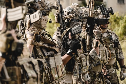Preview: Smart teamwork of soldiers running forward and attacking enemy
