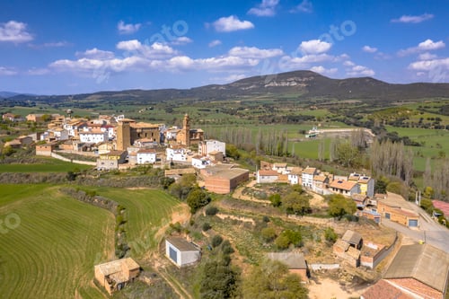 Preview: Aerial view of Typical spanish village