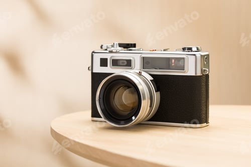 Preview: A classic rangefinder film camera.