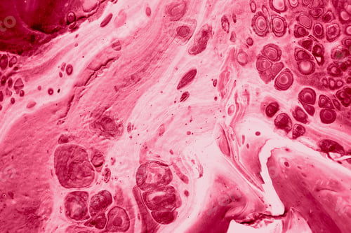 Preview: Abstract background, made in the technique of fluid art. the colors of 2023 - Viva Magenta