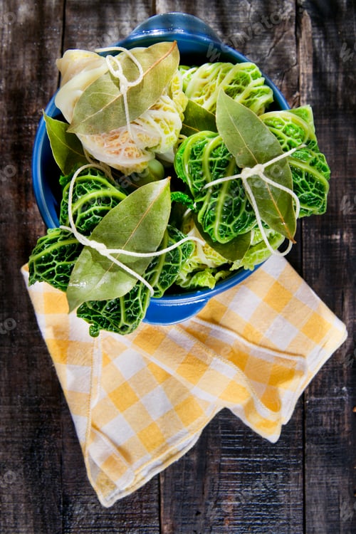 Preview: Bundle Of Meat In Cabbage Leaves