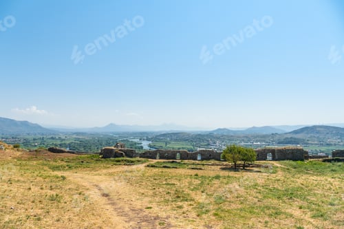 Preview: Arches on the wall of Rozafa Castle and its citadel in the city Shkoder. Albania