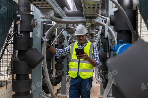 Preview: Industrial engineer work on site. engineer visit and inspection site engineer at industrial site