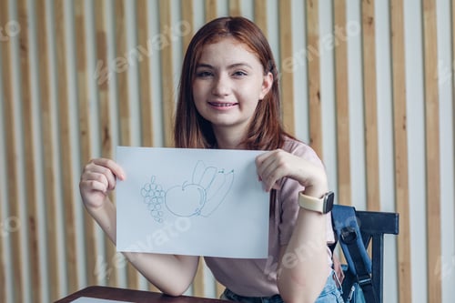 Preview: Teen Demonstrates Her Fruit Drawing in Casual Setting