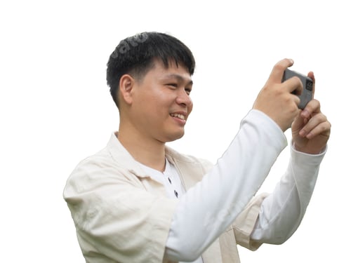 Preview: man boy people person happy smiling enjoy funny take a photo camera phone mobile smartphone