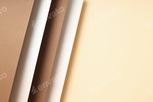 Preview: Mockup, abstraction, colorful colored paper, top view