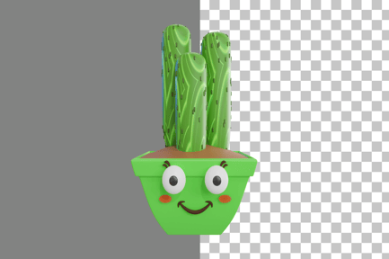 Preview: Cute Plant 3D Icon