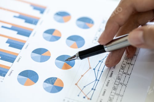 Preview: A business finance woman is reviewing a company's financial documents prepared.