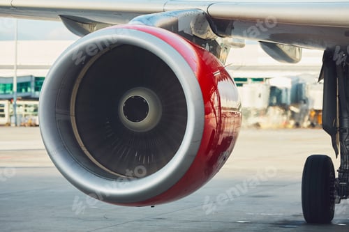 Preview: Engine of the airplane
