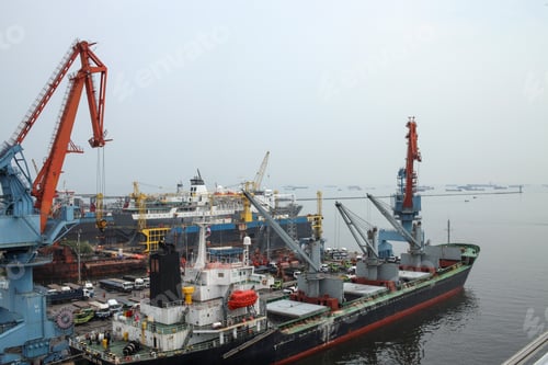 Preview: Container Ship in The Port