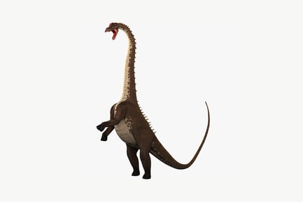 Preview: Brachiosaurus with open mouth and horns