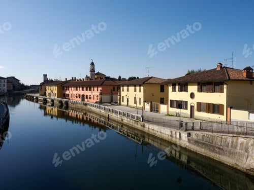 Preview: Gaggiano, historic town along the Naviglio Grande, Milan, Italy