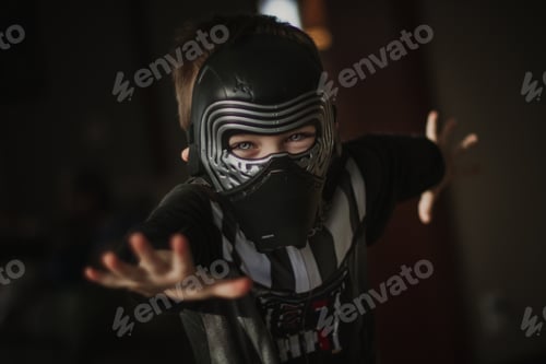 Preview: Young boy playing dress up