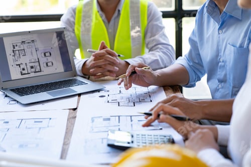 Preview: Architecture Engineer Teamwork Meeting, Drawing and working for Architectural projects and engineeri