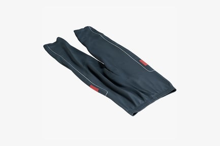 Preview: Folded Running Pants - Dark Blue with Accents