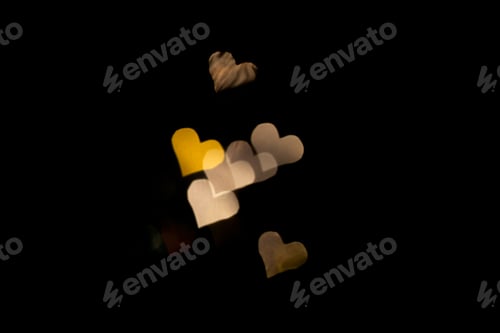 Preview: Abstract light, bokeh pattern in heart shape
