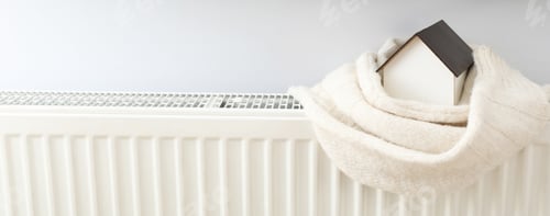 Preview: Start of the heating season concept, providing heat in the house