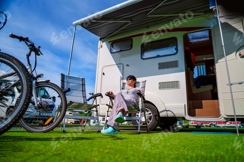 Preview: Family vacation travel, holiday trip in motorhome