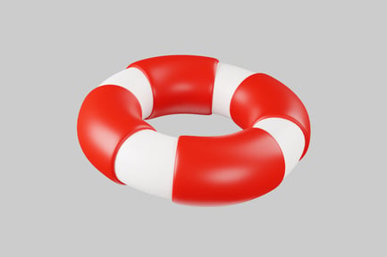 Preview: Red and white life preserver