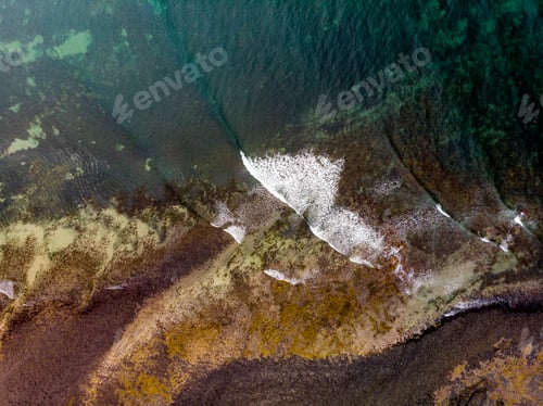 Preview: View of vast water body with rocky terrain: Flinders Coast line in Victoria Australia