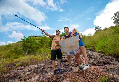 Preview: Group of Friend take hike and happy in travel