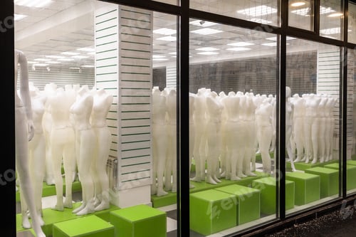 Preview: window display of closing clothing store