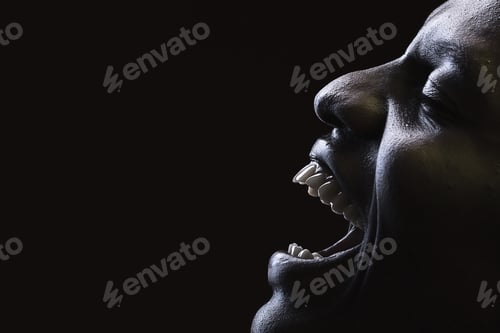 Preview: Creative emotional Portraits of young mid-adult Kenyan black Male Man