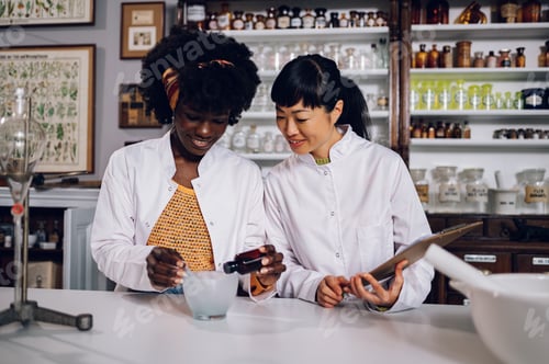 Preview: Multicultural pharmacists are making a cure in a vintage pharmacy.